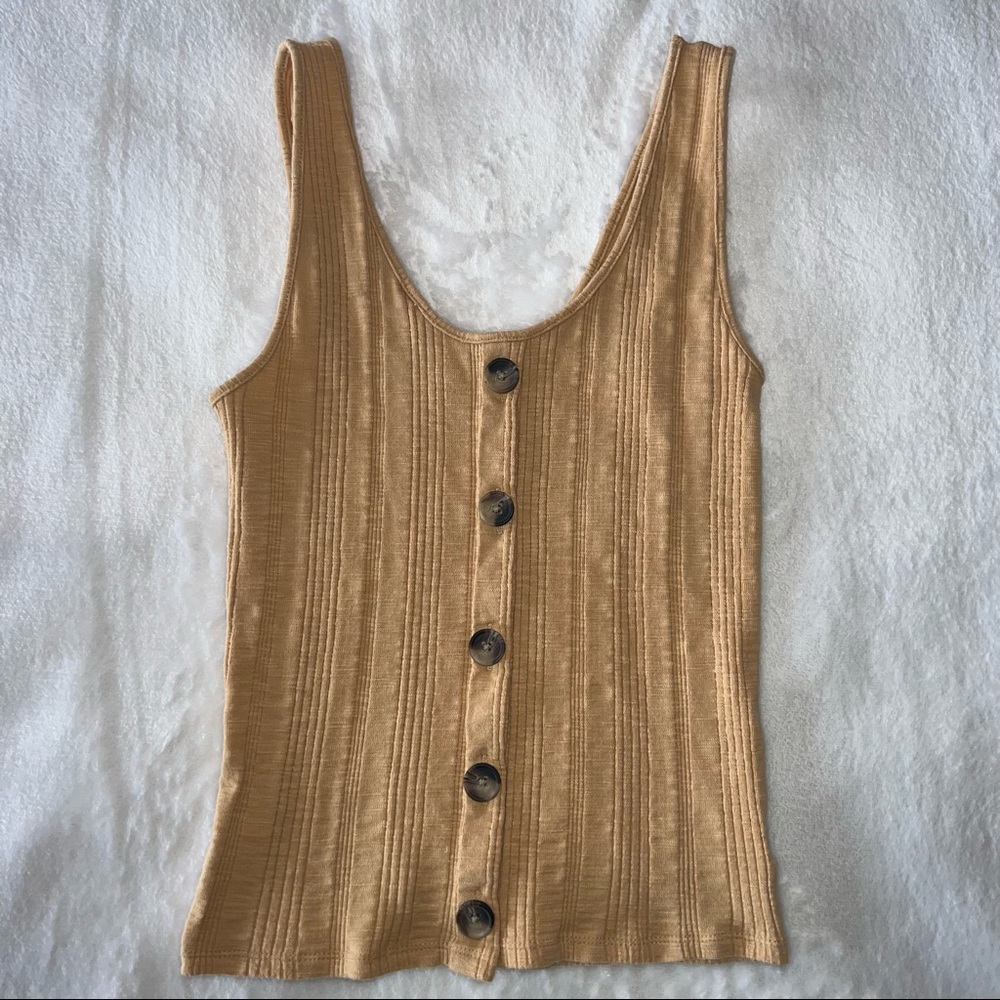 American Eagle yellow tank top XS
